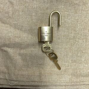 Louis Vuitton Gold Lock and Key Set